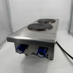 Used Imperial IHPA-2-12-E 12"‎ Countertop Electric Hotplate with (2) 2kw Burners